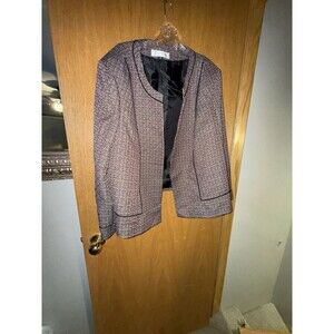 Tahari Tweed Kennedy Blazer Jacket Size 22 Women’s Jacket Excellent Condition